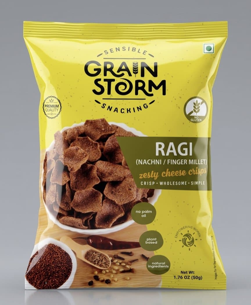 Grainstorm Ragi Zesty Cheese 50g