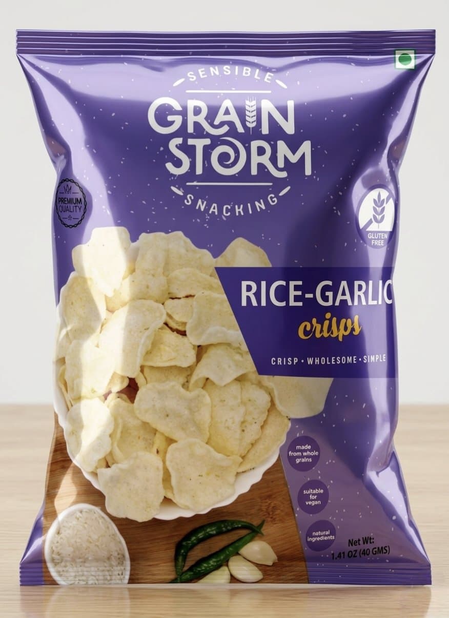 Grainstorm Rice Garlic 40g