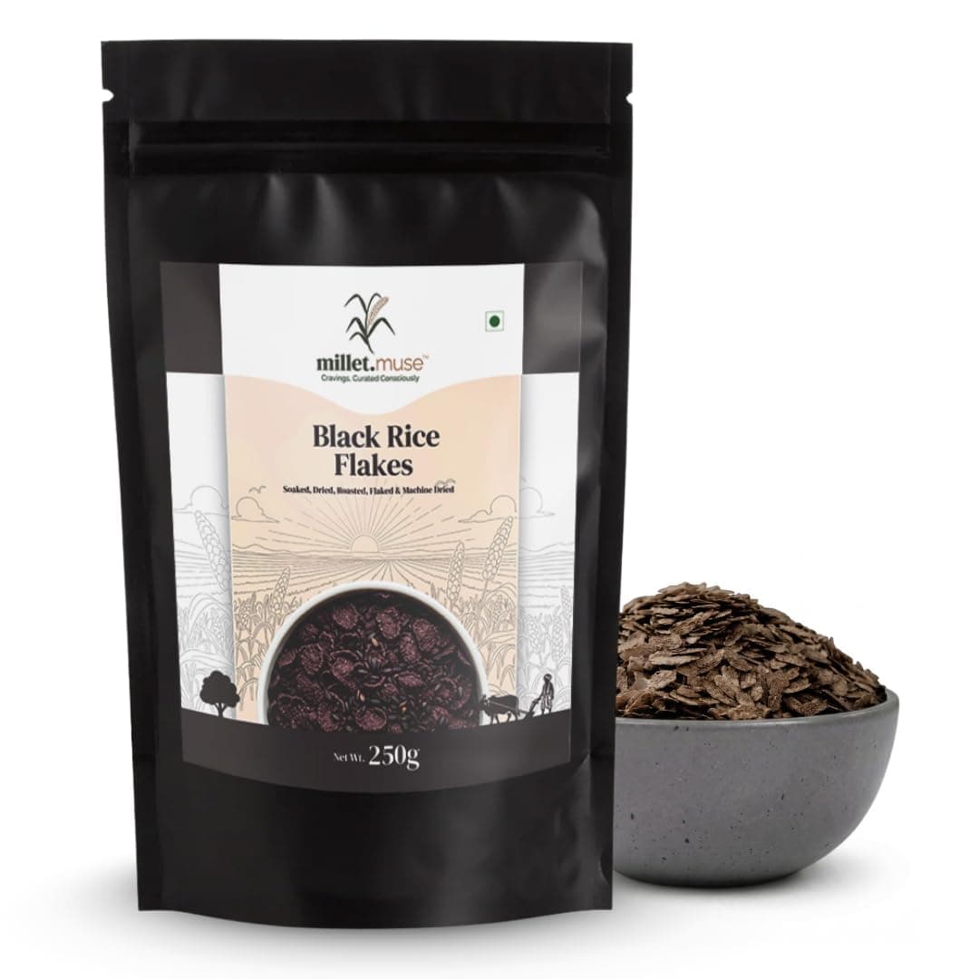Black Rice Flakes (Poha) — 250g