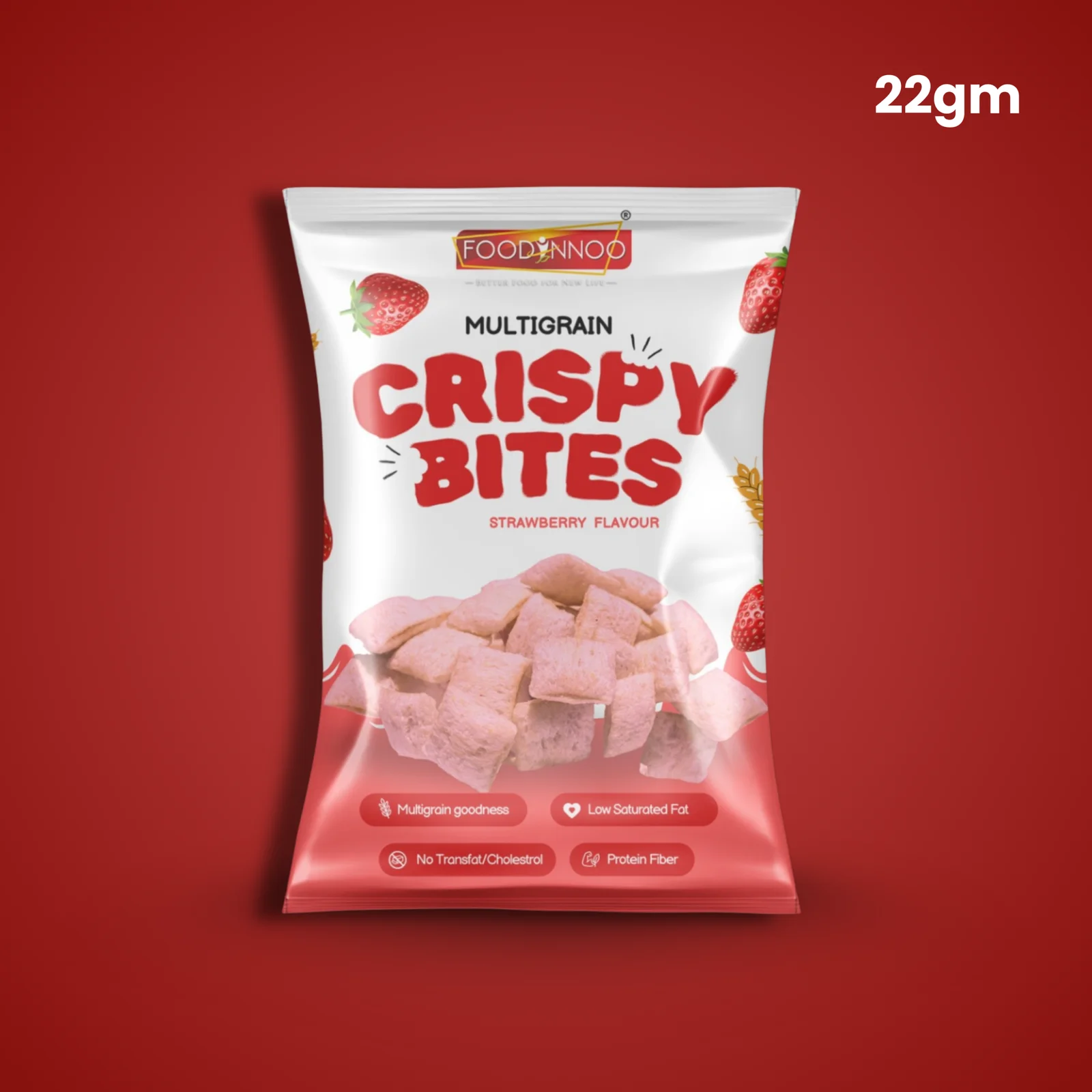 Crispy Bites – Strawberry Flavour 22gm