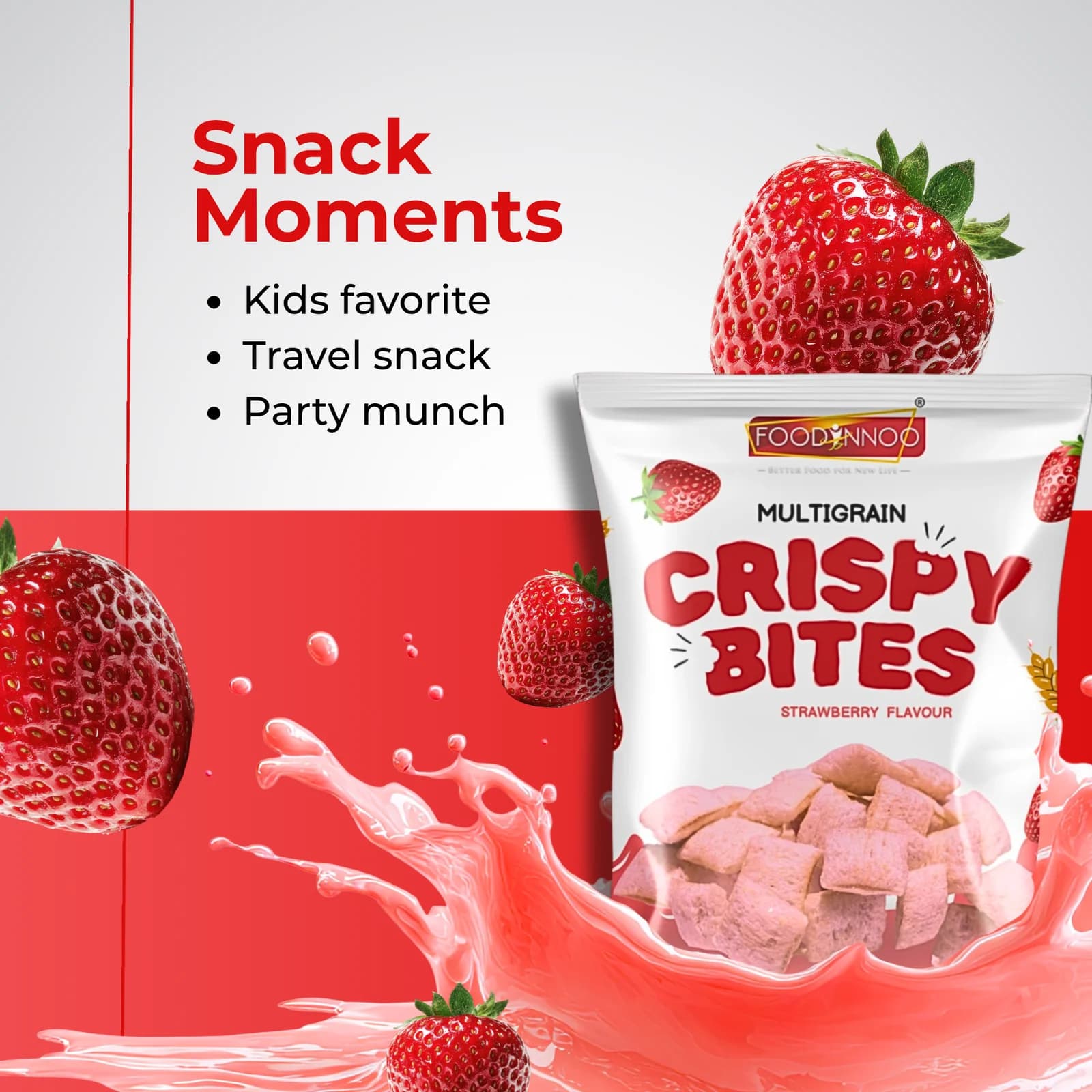 Crispy Bites – Strawberry Flavour 22gm thumbnail 5