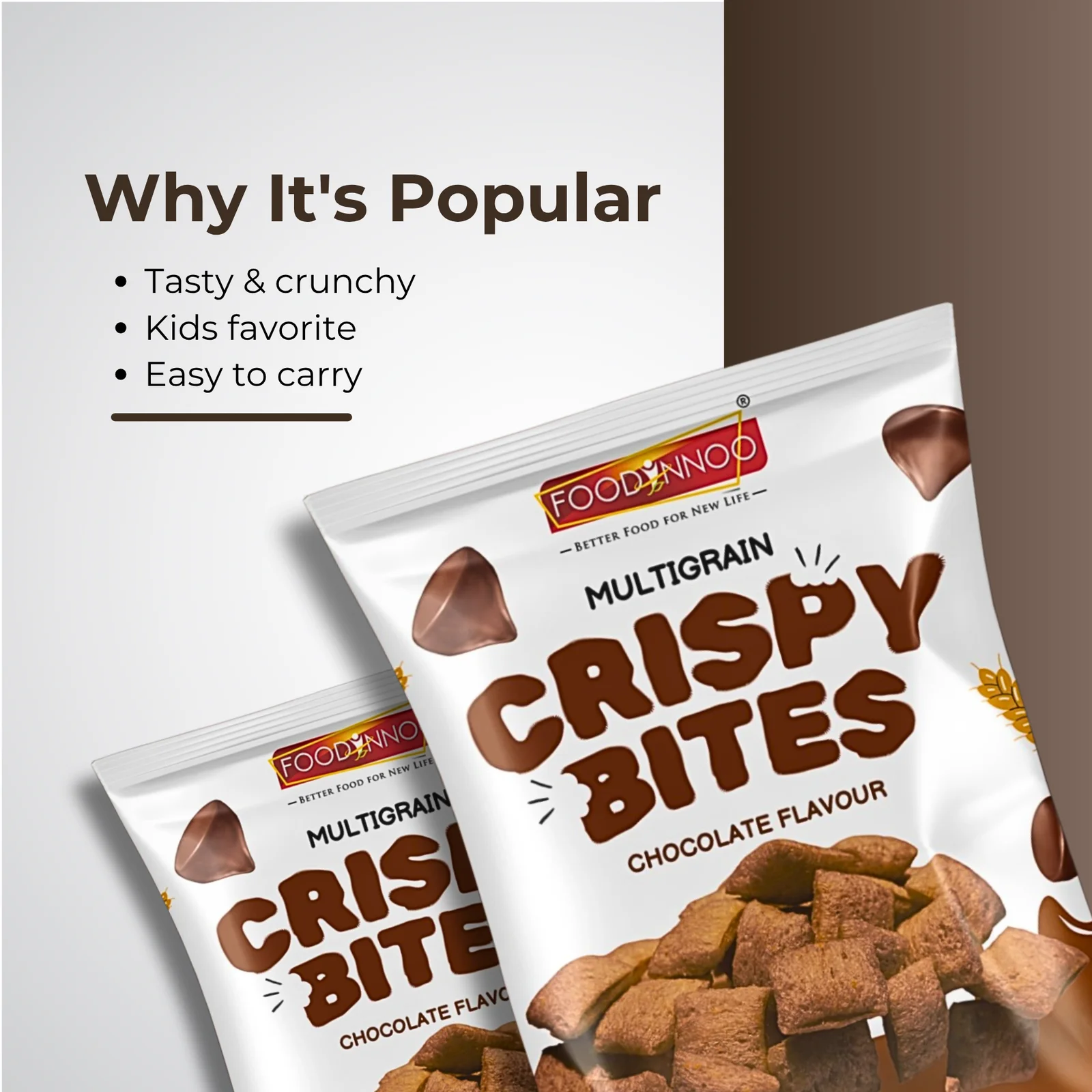 Crispy Bites – Chocolate Flavour 22gm thumbnail 4