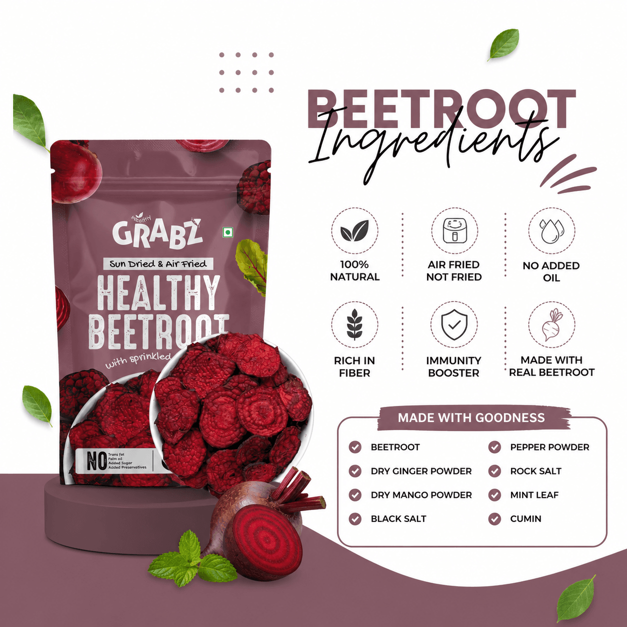 Crispy Beetroot Chips – Real Vegetable Snacking thumbnail 3