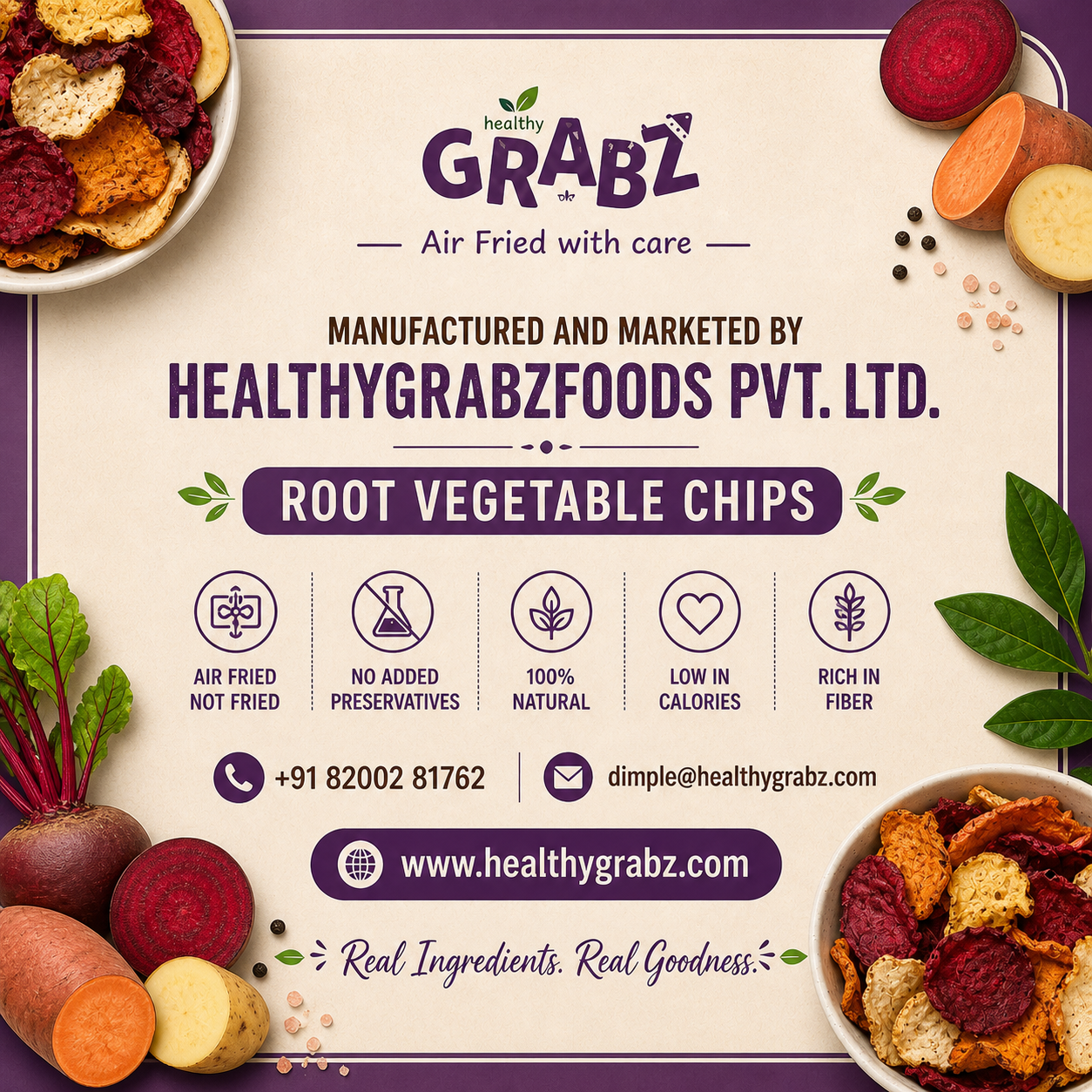 Mix Root Vegetable chips Beetroot, Potato & Sweet Potato Chips . thumbnail 5