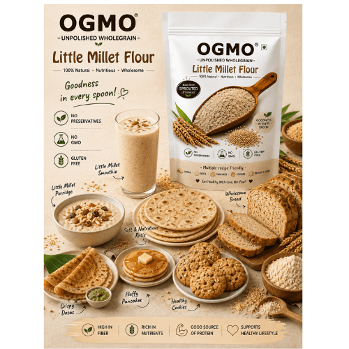 Little Millet Flour – Unpolished and Pre-Soaked thumbnail 3