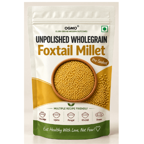 Foxtail Millet Grains – Unpolished and Pre-Soaked