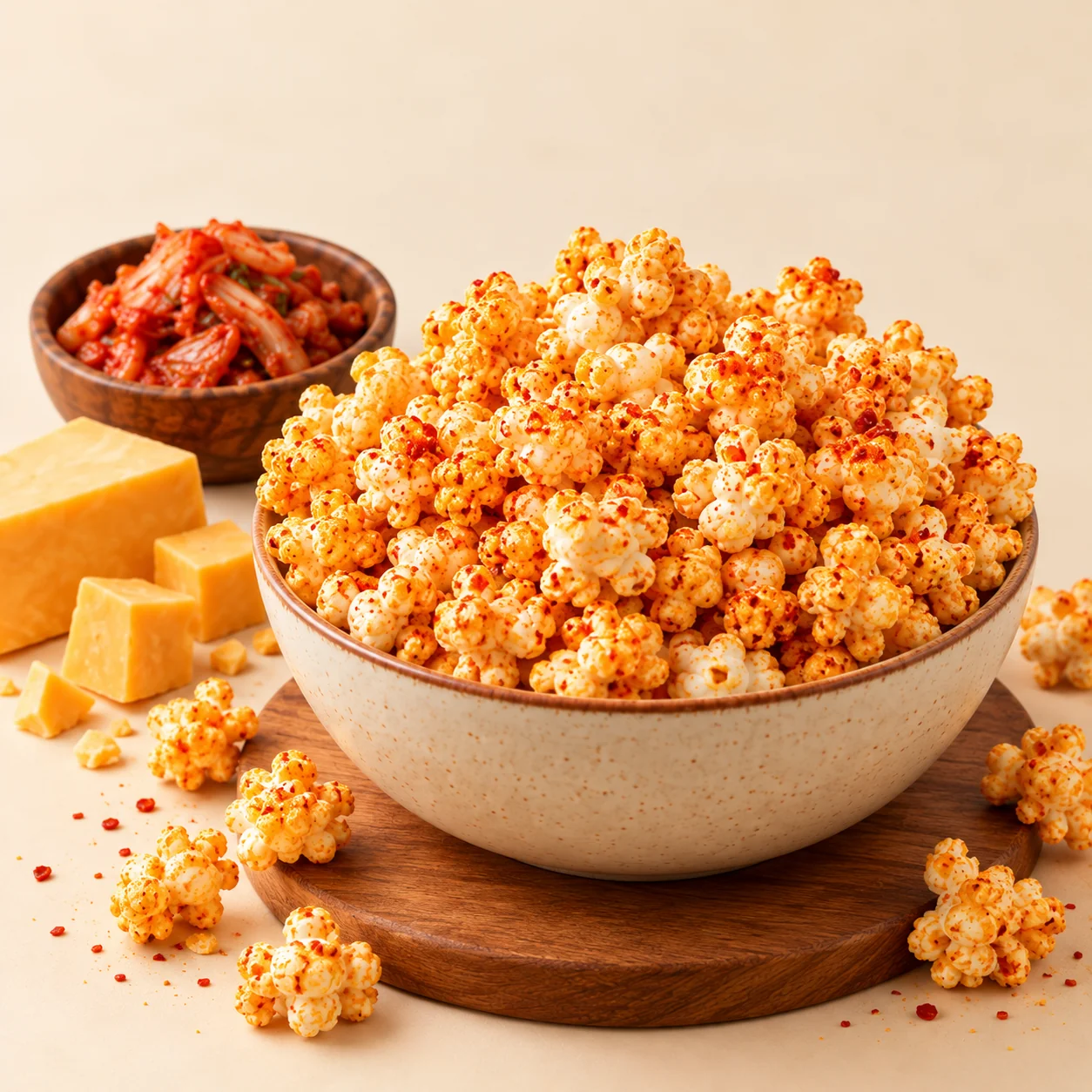 Poptein Spicy Kimchi Cheese Protein Popcorn thumbnail 2