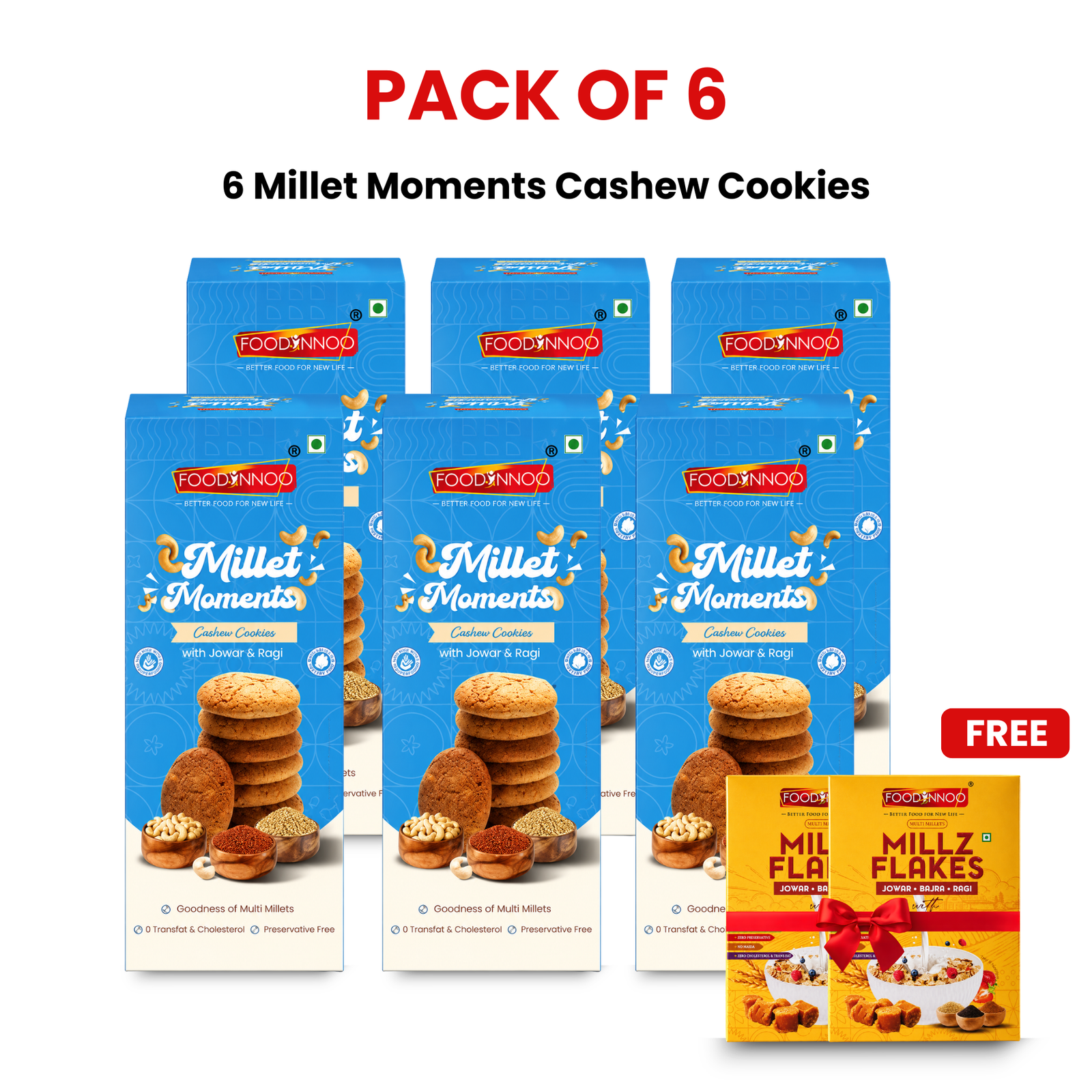 Millet Moments – Cashew Cookies (Pack of 6) — image 1 of 9