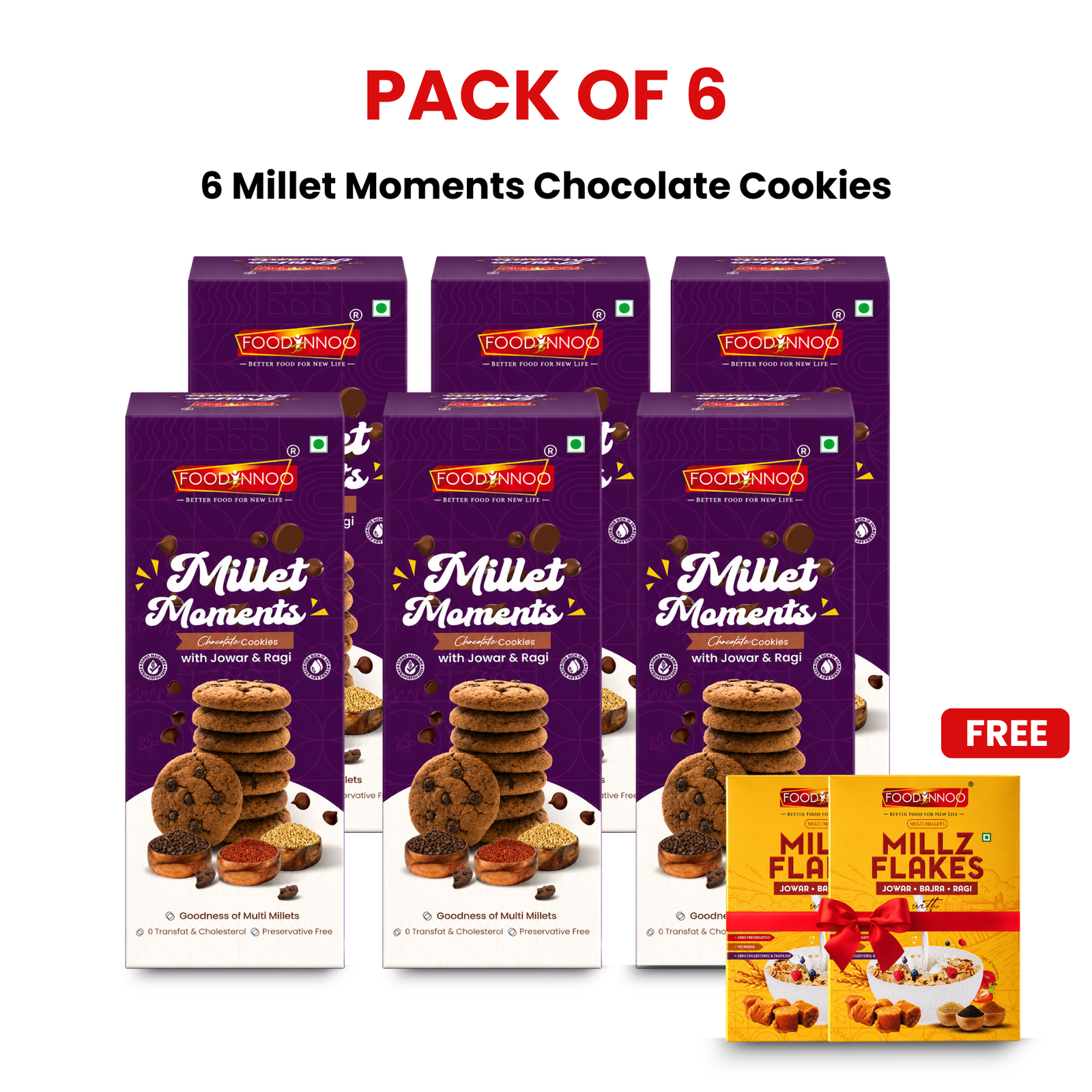 Millet Moments – Chocolate Cookies (Pack of 6) — image 1 of 9