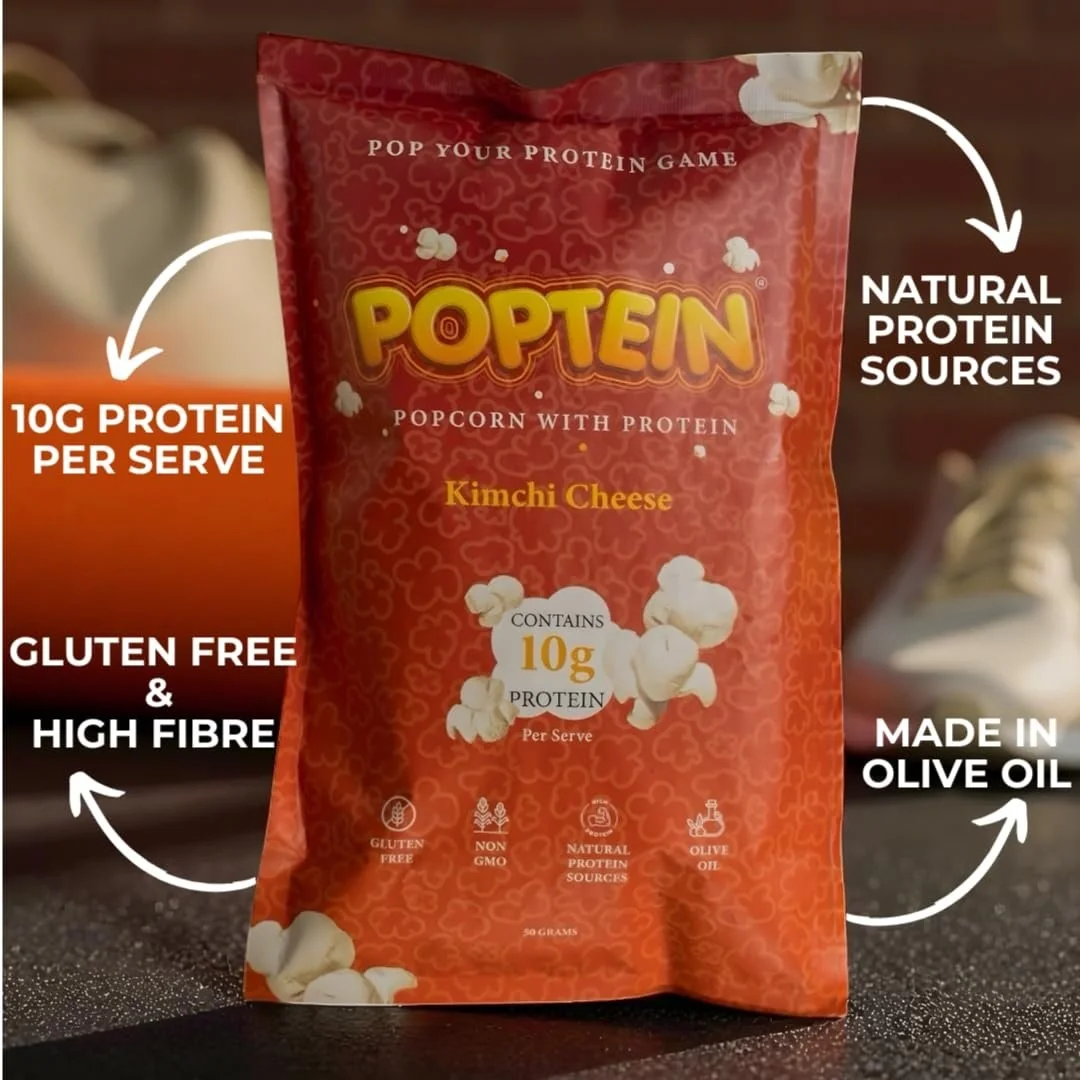 Poptein Spicy Kimchi Cheese Protein Popcorn — image 1 of 2